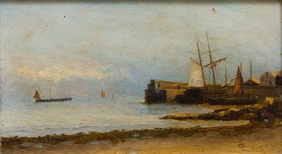 Newlyn Harbour by English School